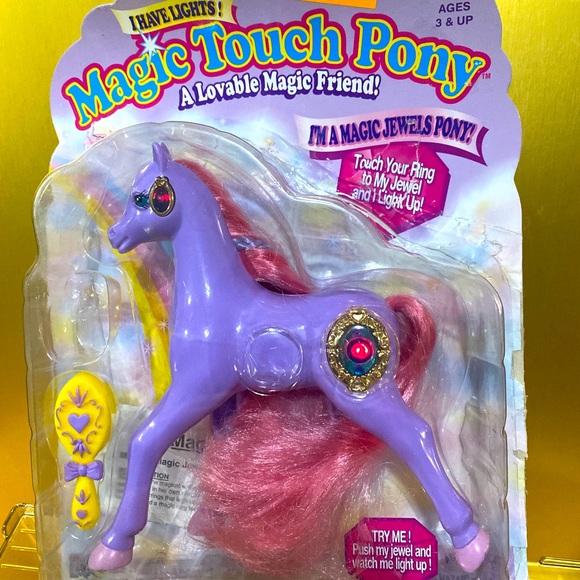 MAGIC TOUCH PONY VTG 1996 JEWELS PONY SHANNON JEWELS LIGHT UP & BLINK WORKS! - Picture 5 of 16
